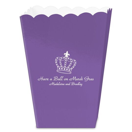 Royalty Crown Mini Popcorn Boxes